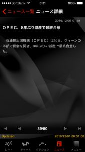 今週の出来事　OPEC減産　米雇用統計　予想下回る　外為ジャパン　ＦＸ　パート3（元金６０万円）③